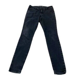 Old Navy Womens Mid-Rise Rockstar Super Skinny Black Jeans Size 2